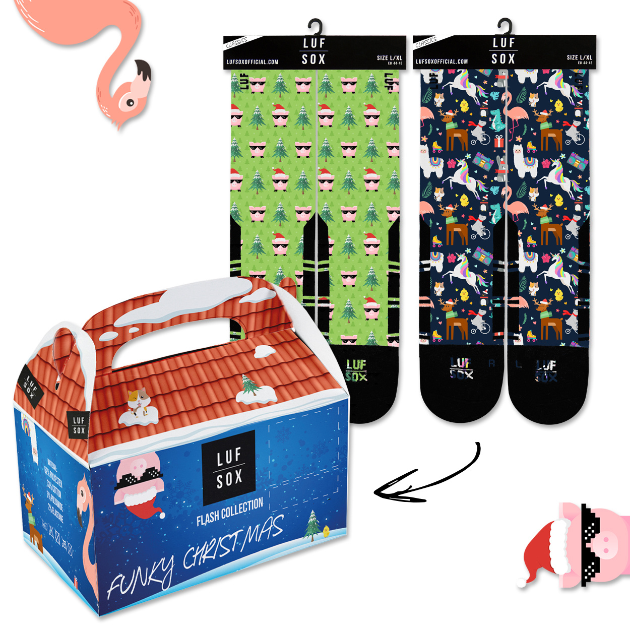 LUF SOX Classics Crazy Christmas